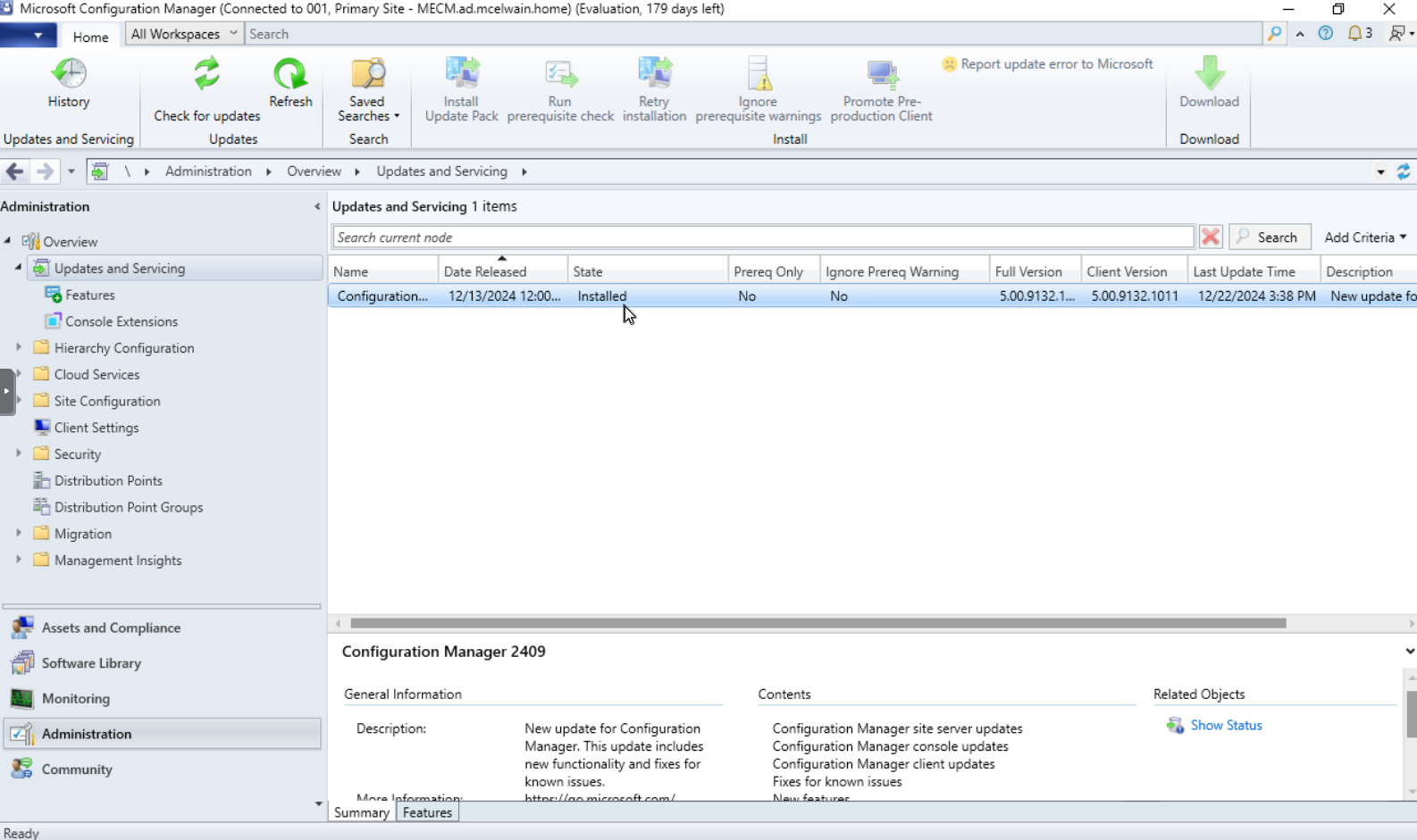 Updating Configuration Manager